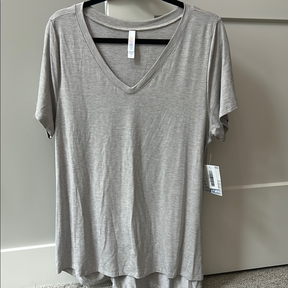 LuLaRoe Gray Short Sleeve Relaxed T-Shirt